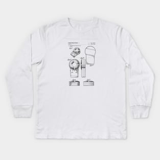 Pocket Simon | Patent Drawing Kids Long Sleeve T-Shirt